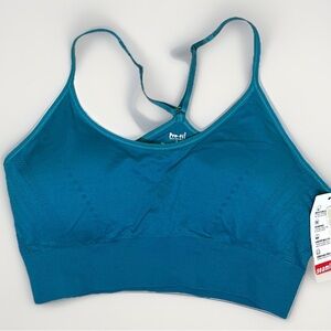 NWT Pro-Fit Seamless Racerback Sports Bra Active Teal Size Large